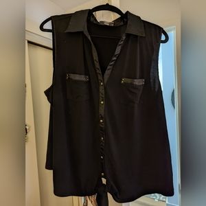 Black Sleeveless Top from Dressbarn